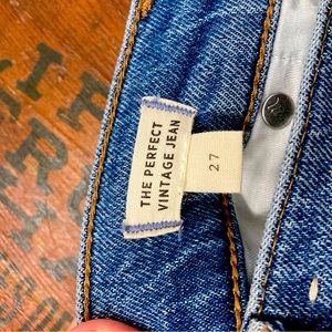Madewell perfect vintage jeans size 27 Belbury wash Tencil edition